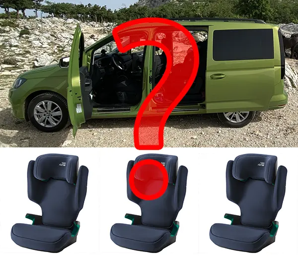 Vejdou se do Volkswagenu Caddy tři dětské autosedačky vedle sebe?