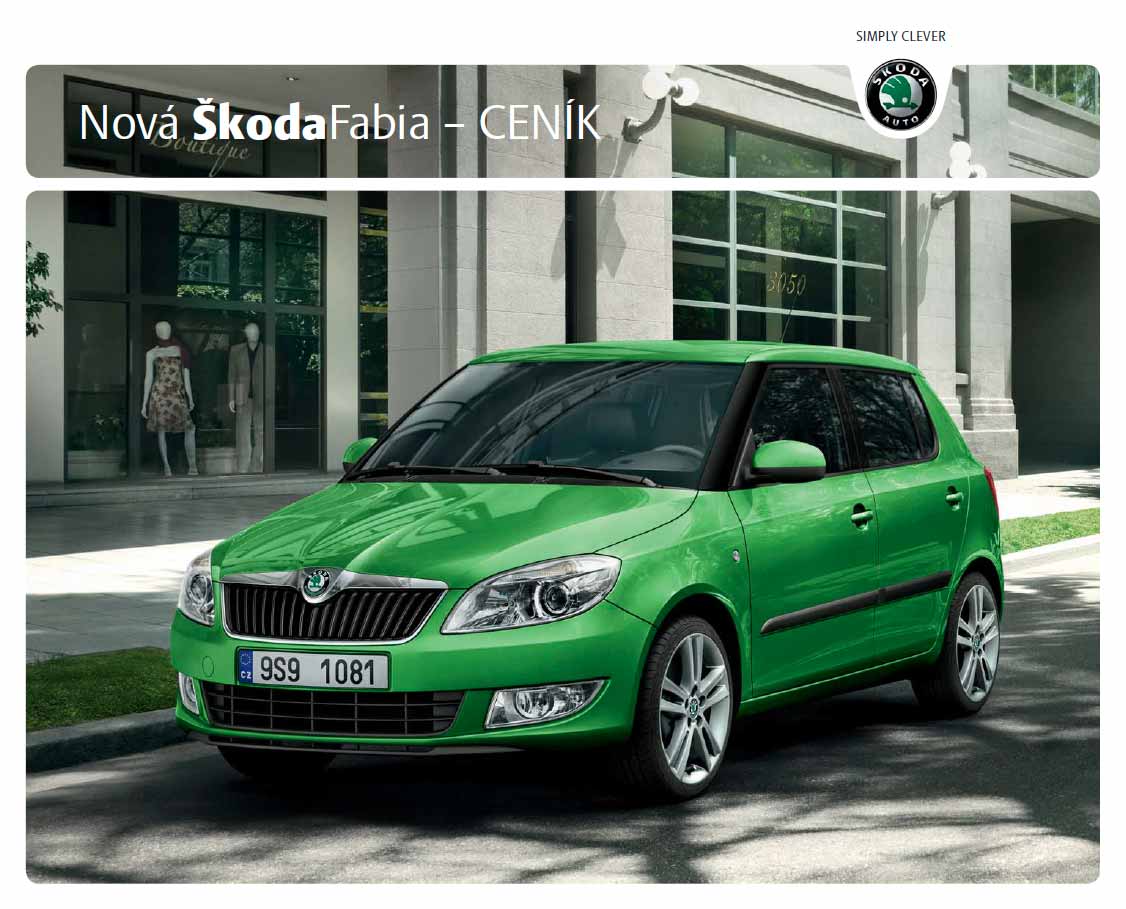 Škoda Fabia 2 ceník 03/2010