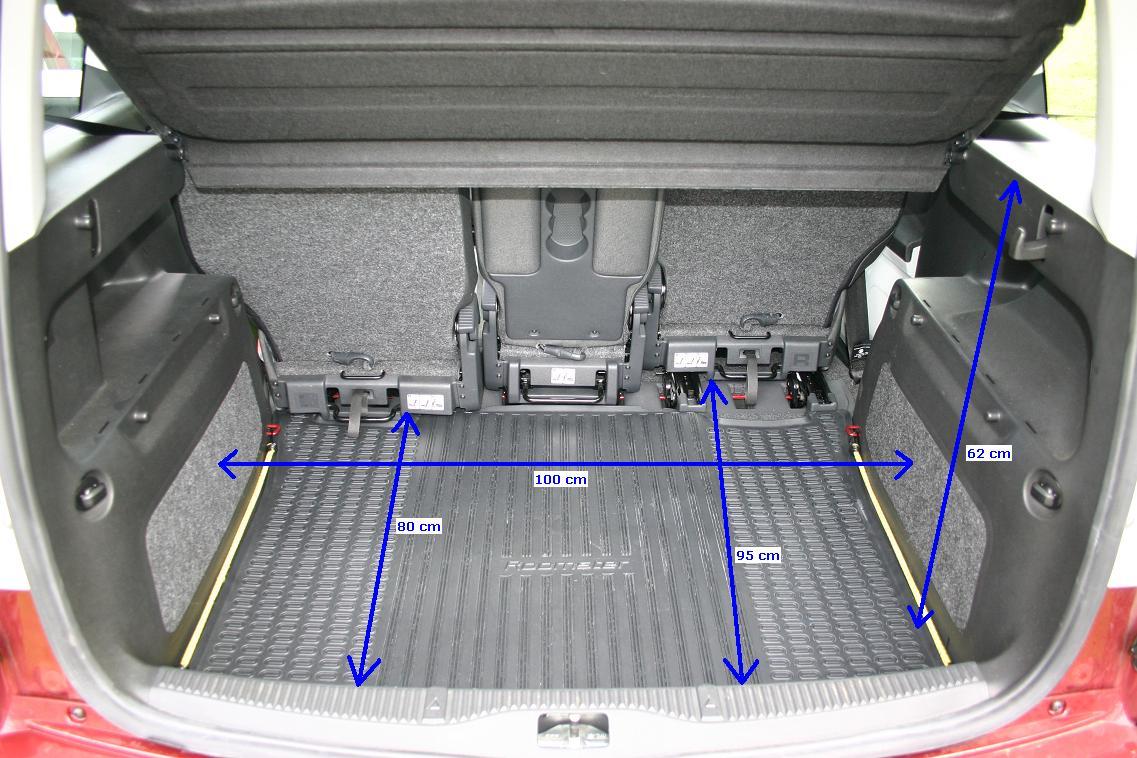 Škoda Roomster - posouvání sedaček