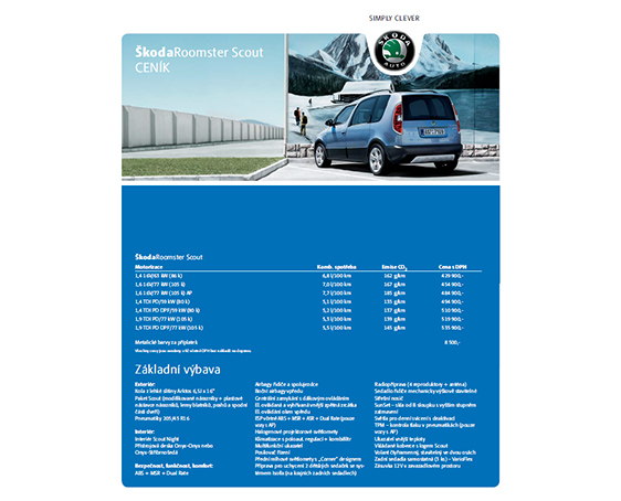 Ceník Scout 28. 5. 2007