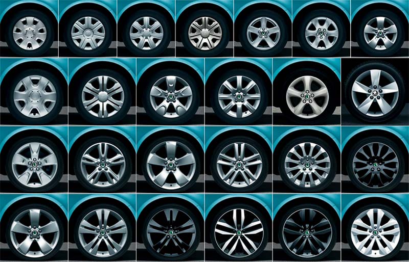 Škoda Roomster a Fabia&nbsp;2 &ndash; přehled originálních kol