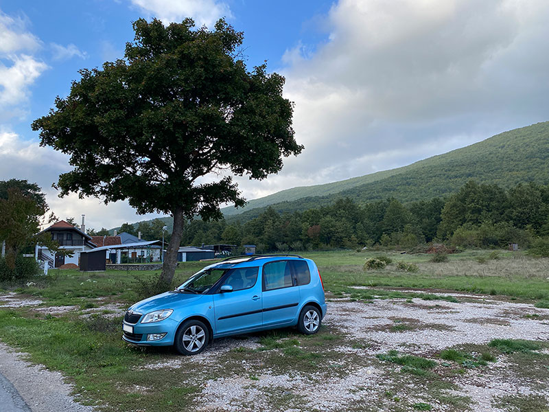 Škoda Roomster 2015 v barvě modrá Miami