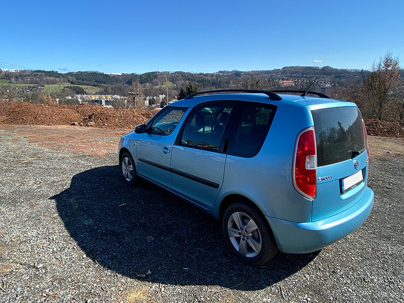 Škoda Roomster 2015 v barvě modrá Miami