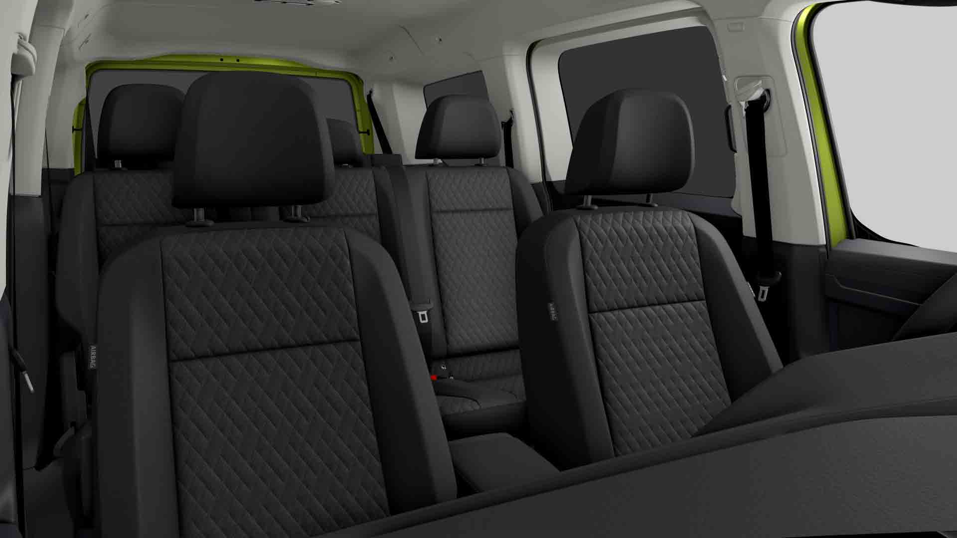 VW Caddy Maxi Life 2022 zelená Golden - interiér