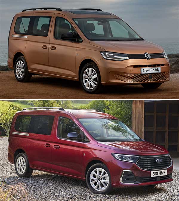 Volkswagen Caddy vs. Ford Tourneo Connect